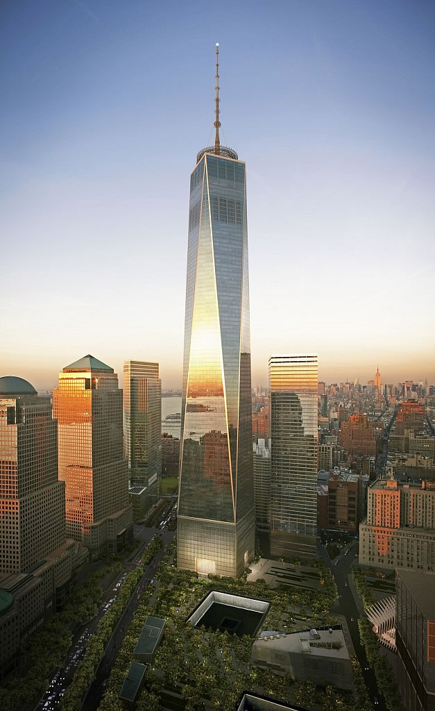 som的世贸中心1号楼被确认为美国最高建筑