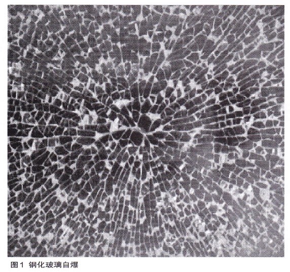 判断钢化玻璃是否自暴,首先看起爆点(钢化玻璃裂纹呈放射状,均有起始