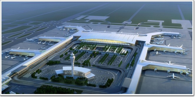广州白云机场T2航站楼幕墙工程本月完成，预计2018年春节启用