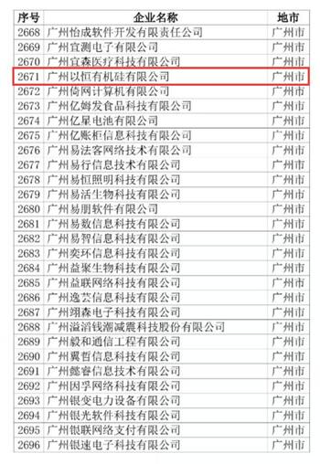 天道酬勤!广州以恒顺利通过国家级高新技术